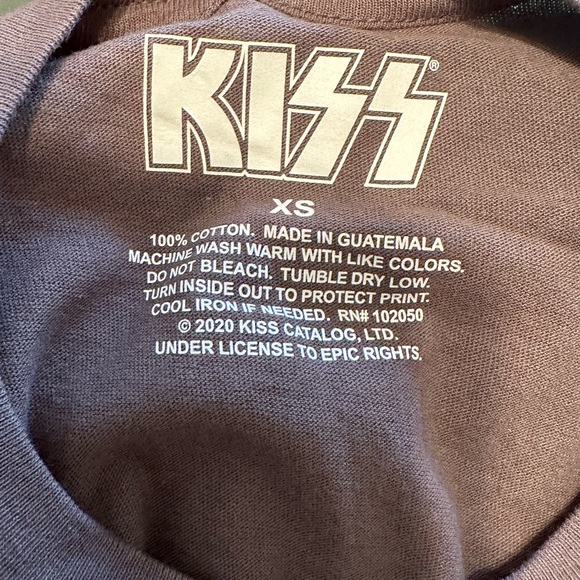 Kiss Gray TShirt Size XSmall NWT - Picture 2 of 7